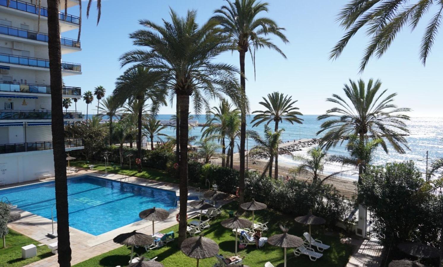 Skol 420C Fantastico 1 Dormitorio Primera Linea De Playa Marbella Bagian luar foto