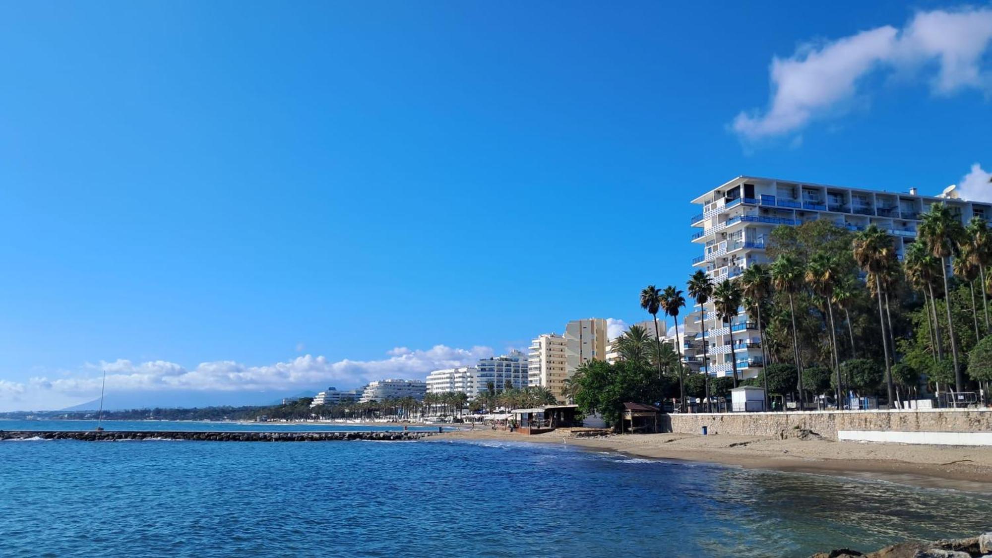 Skol 420C Fantastico 1 Dormitorio Primera Linea De Playa Marbella Bagian luar foto